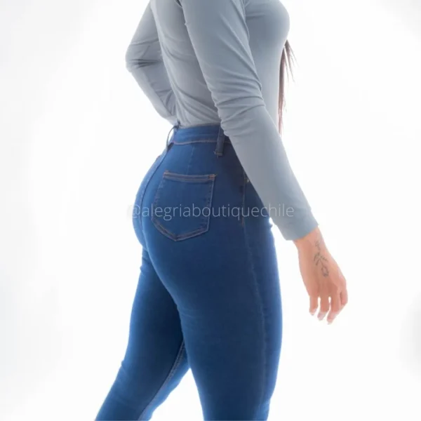 Skinny Jeans Azul Push up Pantalon Apitillado Mezclilla Elasticado