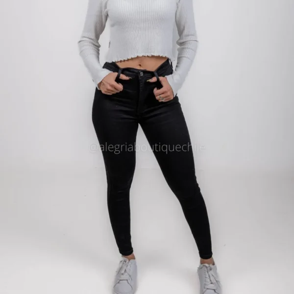 Skinny Jeans Negro Push up Pantalon Apitillado Mezclilla Elasticado